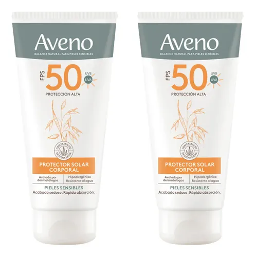 Combo X2 Aveno Protector Solar Fps50 Corporal 175ml.