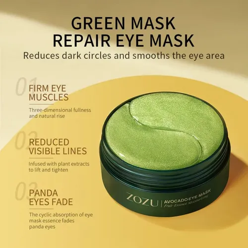 Mascarilla De Aguacate Para Ojos, 60 Parches Para Ojeras