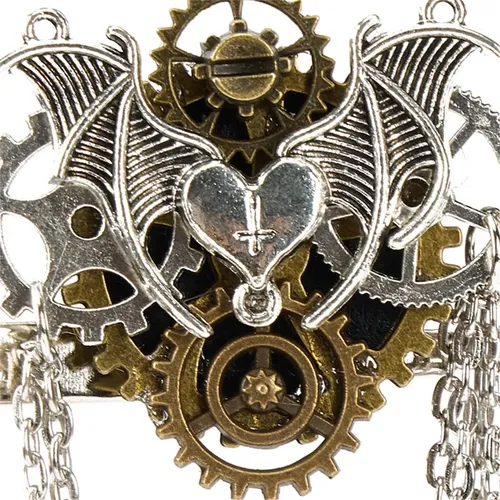 Broche De Pelo Steampunk Gear Wing
