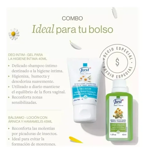 Kit De Balsamo Locion Arnica Corporal X 45 Y Deo Intim X 40