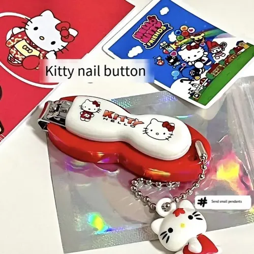 Cortauñas Portátil Hello Kittle, Bonito Dibujo Animado