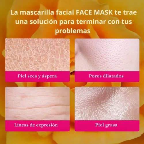 Mascarilla Facial Antiage Hidratante Reduce Poros Skincare