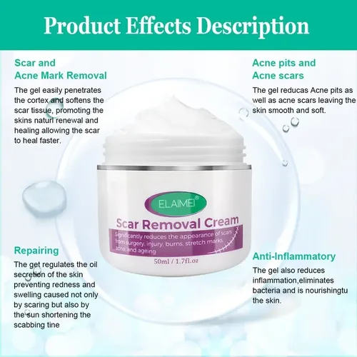 Crema Para Eliminar Cicatrices, Aliviar Estrías Y Quemar