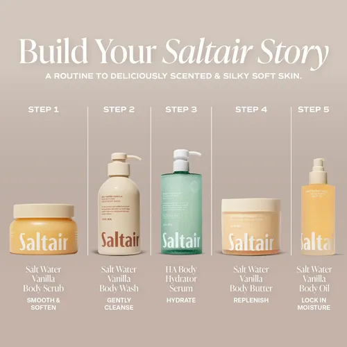 Esmalte Exfoliante Body Scrub Saltair Vanilla, 1 Unidad