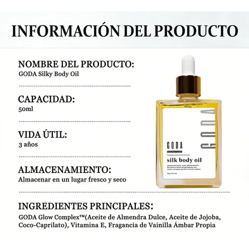 Aceite Corporal Silk Body Oil Para Mujer, Fórmula Hidratante