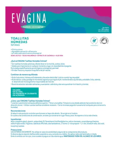 Evagina Toallitas Humedas Intimas X20 U
