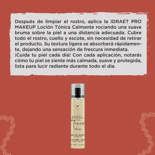Locion Tonica Calmante Idraet Rosacea Piel Sensible 100 Ml