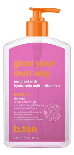 Gel Autobronceador B.tan Clear Glow Your Own Way 480ml