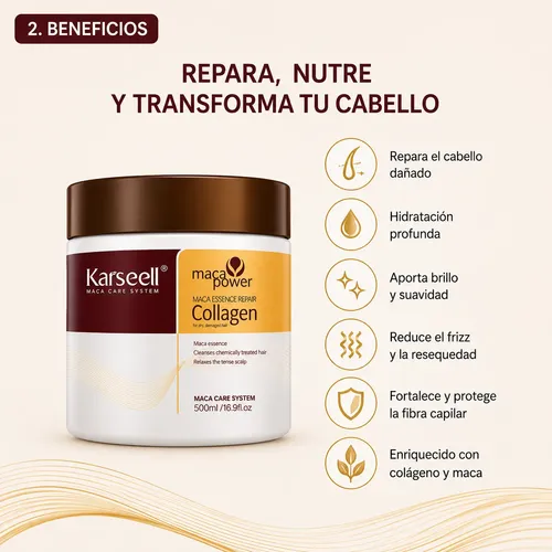 Karseell Máscara Capilar Con Colágeno Original