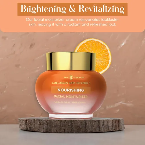 Crema Hidratante Skin Ceremony Con Colágeno Y Vitamina C, 50