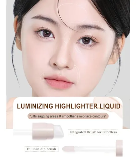 Corrector Iluminador Líquido Maquillaje Okerker #01