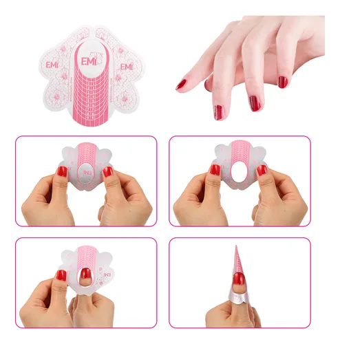 100 Pegatinas Con Forma De Uñas Con Forma De Punta Para Y