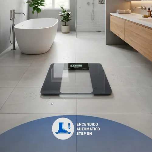 Balanza Digital Personal Ultra Prex Silfab Bd-p202 Gris Oscuro