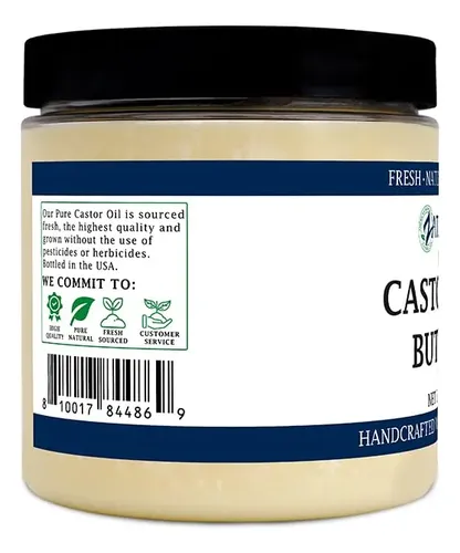 Manteca Corporal Zatural Aceite De Ricino Manteca De Karité