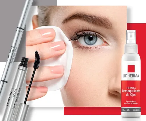Desmaquillante Ojos Pestañas Waterproof Siliconado Lidherma