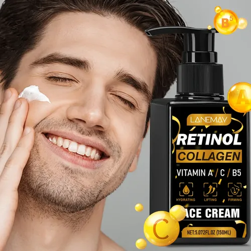 Crema Facial Con Retinol Y Colágeno Para Hombres Día Y Noche
