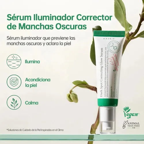 Sérum resplandeciente corrector de manchas oscuras Axis-y, 5 ml, con niacinamida