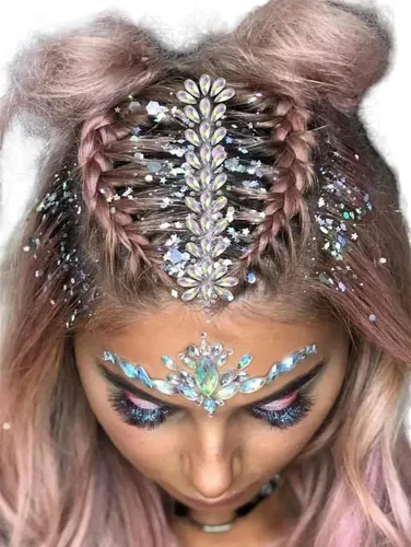 Strass Gemas Cuerpo Cabello Tornasol