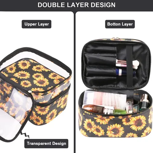 Bolsa De Maquillaje Fitini, Funda De Viaje Para Cosméticos D