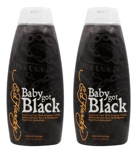 Autobronceador Ed Hardy Baby Got Black 2x300ml Loción Sin So