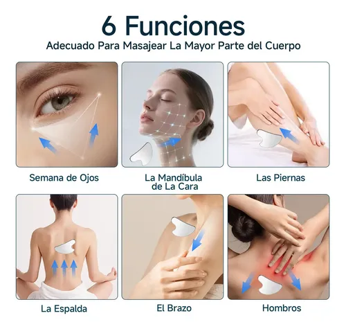 2 Pzs Gua Sha, Masaje Facial Gua Sha De Acero Inoxidable,