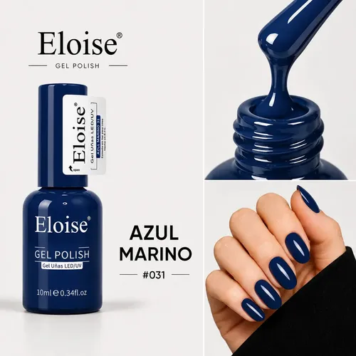 Esmaltes Semipermanentes Eloise Para Uñas Uv/led A Elección Azul Marino 31
