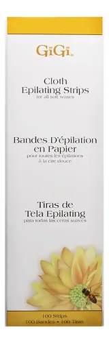 Tiras Depiladoras De Tela Gigi Large Para Brazos, Piernas, P