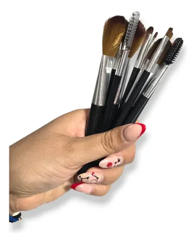 Set Brochas Pinceles 12 Piezas Maquillaje Make Up