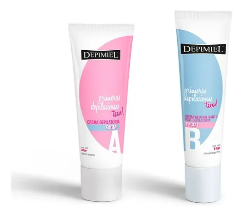 Crema depilatoria Depimiel Primeras Depilaciones para rostro piel normal 45 g