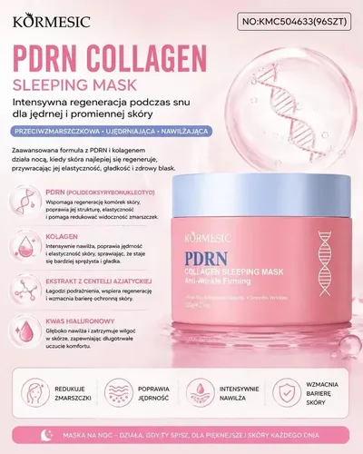 Mascarilla Nocturna PDRN y Colágeno Reafirmante KORMESIC para Todo Tipo de Piel