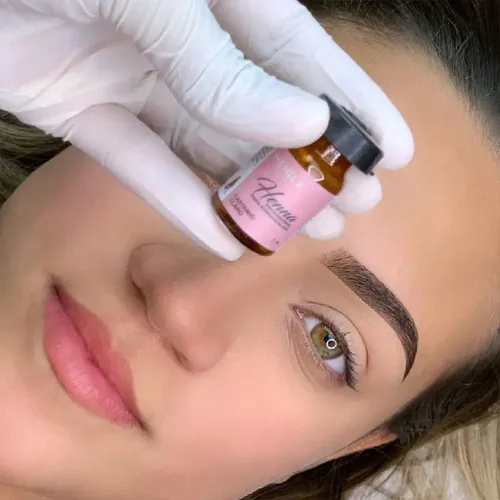 Kit de henna para cejas Menela, color marrón claro, 2,5 g