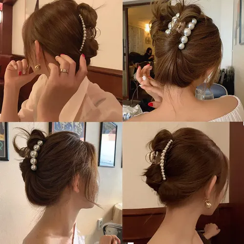 Pinzas Pelo Mujer, 5pcs Pinza Para Cabello De Metal Y