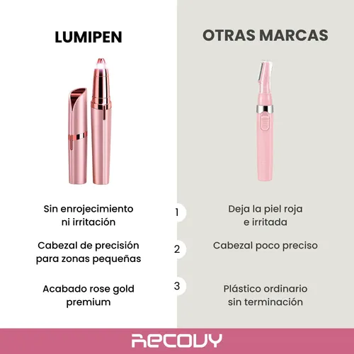 Depiladora Mujer Eléctrica Cejas Usb Recargable Rasuradora
