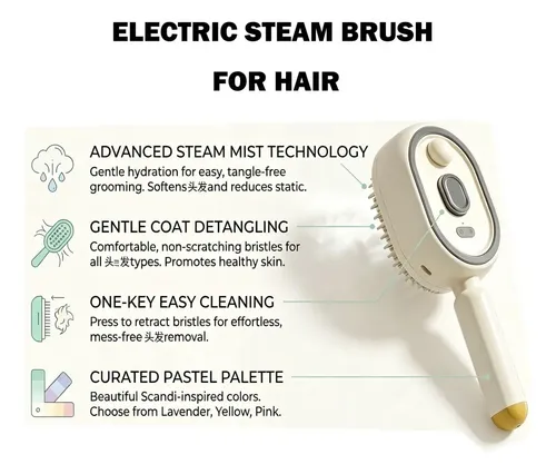 Planchita De Cabello Eléctrica Con Masaje Por Airbag