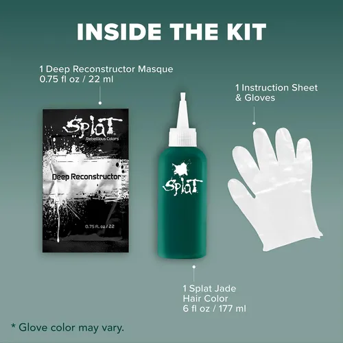 Kit De Tinte Para El Cabello Splat Midnight Jade, Color Semi