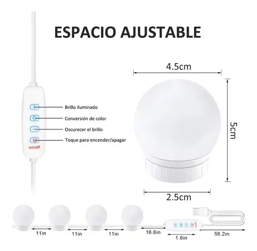 Luz De Espejo De Maquillaje Luz Led For Espejo De /