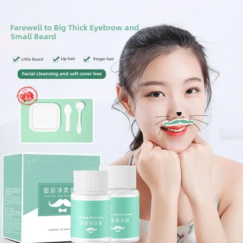 Kit Decolorante Facial,aclara Vello Y Cejas,crema Hidratante
