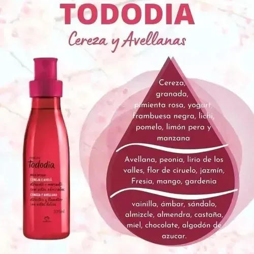 Natura Tododia Body Splash Cereza Y Avellana 200ml