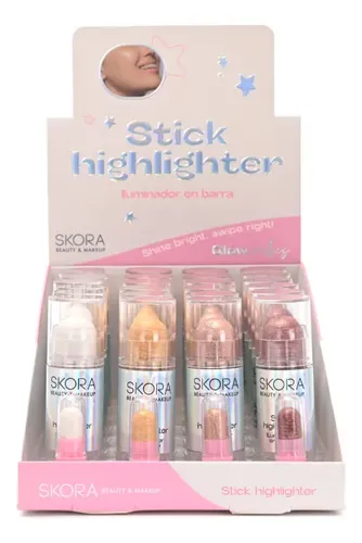 Iluminador En Barra Stick Highlighter Skora Cremosos Beauty