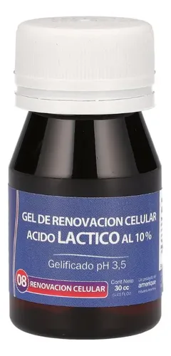 Ácido Láctico 10% Laboratorio Cosmos Gel Peeling Facial Dia/Noche 30ml