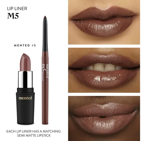 Delineador De Labios Mented #5 Vegano Impermeable