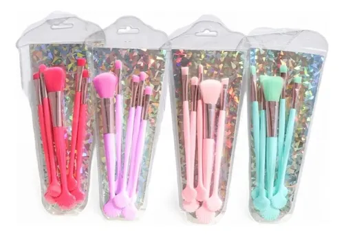 Set De 5 Cepillos Para Maquillaje