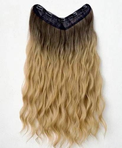 Extenciones De Cabello Sintético De 24 Pulg Onduladas