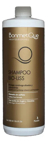 Shampoo Bio-liss Bonmetique Argan Sin Sulfato X 900 Ml