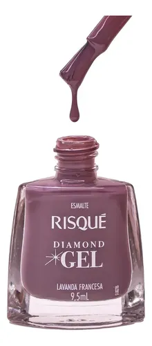 Esmalte Risque Diamond Gel 9,5ml Tonos Claro Blanco Camafeo