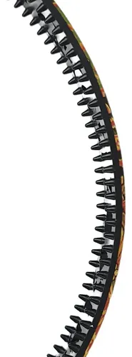 Vincha Para El Pelo Labrada Dorada De Plástico Pack X12 Dorado