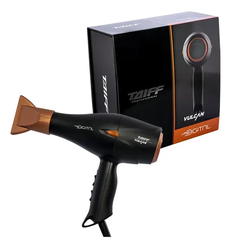 Taiff Secador Pelo Profesional Vulcan 2400w Digital Negro Cs