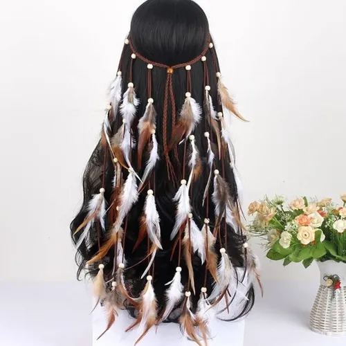 Diadema De Plumas Gitana Para Festival De Música