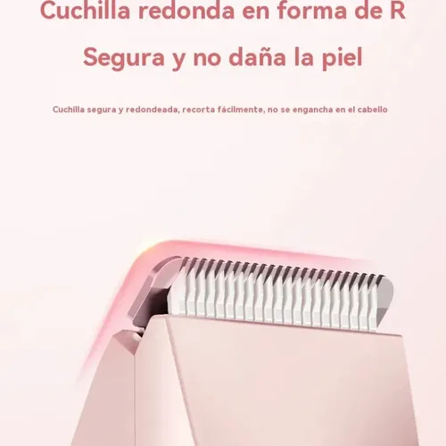 Depiladora Rasuradora Mujer Eléctrica Doble Cabeza2in1 Rosa