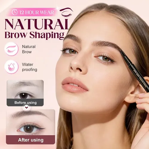 Lápiz De Cejas Waterproof Para Hombres Gihaa Negro